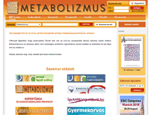 Tablet Screenshot of metabolizmusonline.hu